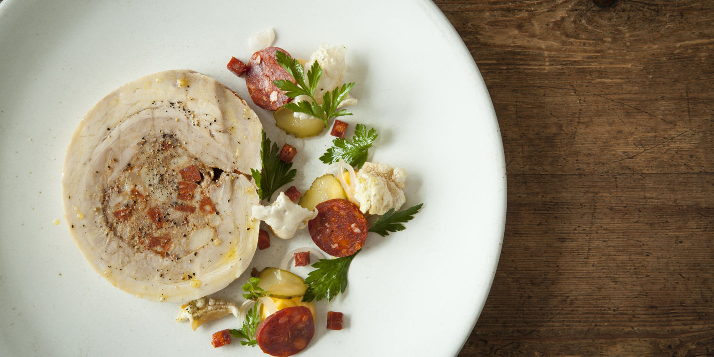 Pork Belly and Chorizo Cassoulet Terrine Recipe - Great British Chefs