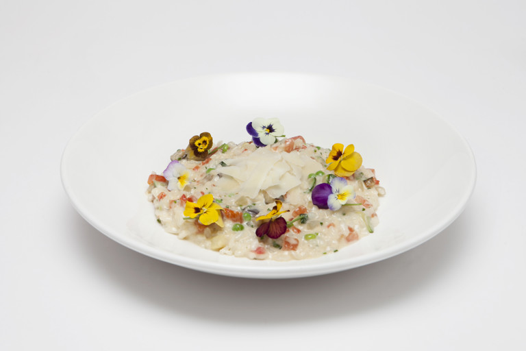 Seasonal vegetarian risotto