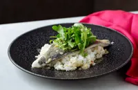 Steamed sea bream with spiced coconut sauce and jasmine rice