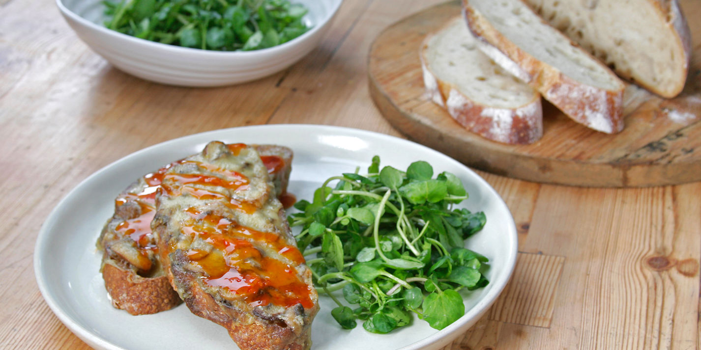 Mushroom and Stilton Rarebit Recipe Great British Chefs
