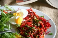 Beetroot and carrot coleslaw