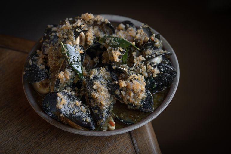 Kam heong mussels 