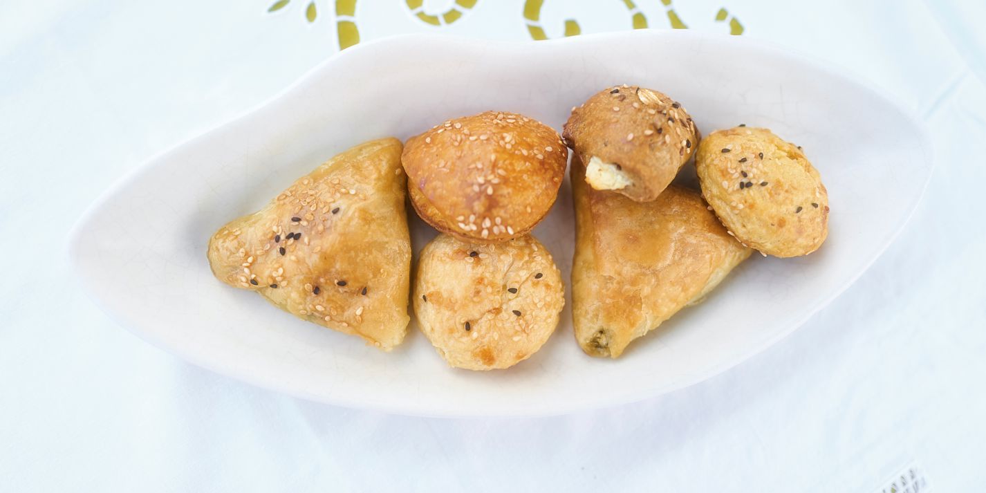 Tyropitakia Recipe (Greek Feta and Manouri Cheese Pies) - Great British Chefs