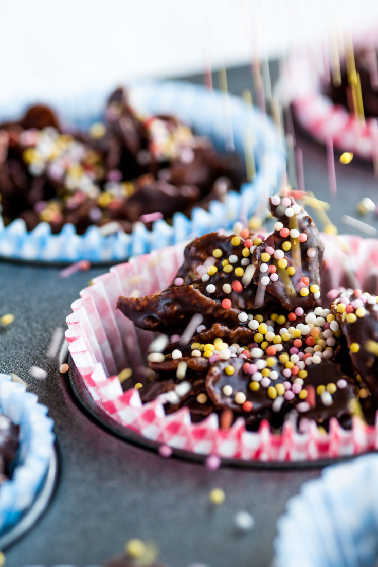 Speckled chocolate cornflakes