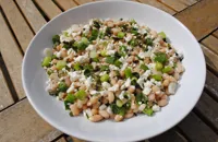 White Bean, Feta and Mint Salad