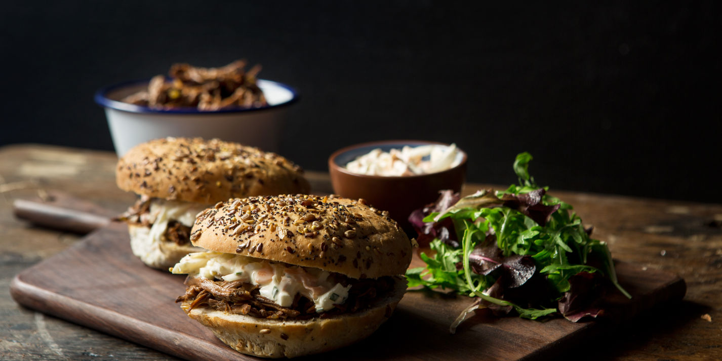 Pulled Barbecue Beef Roll Recipe Great British Chefs