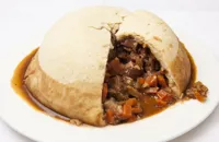 Steak, kidney and oyster pudding