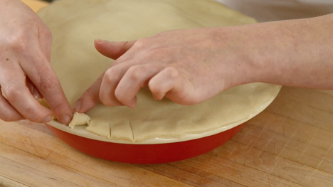 How to crimp pastry
