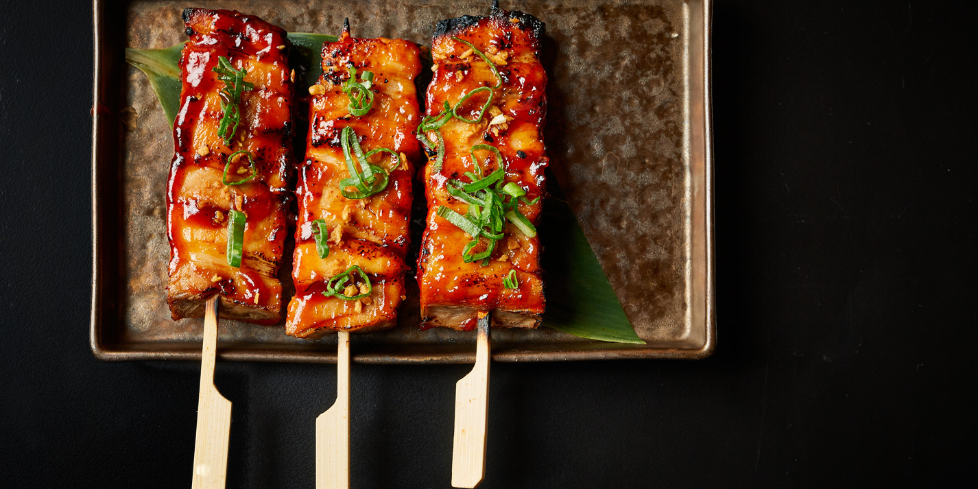 Filipino sticky barbecue pork skewers-image