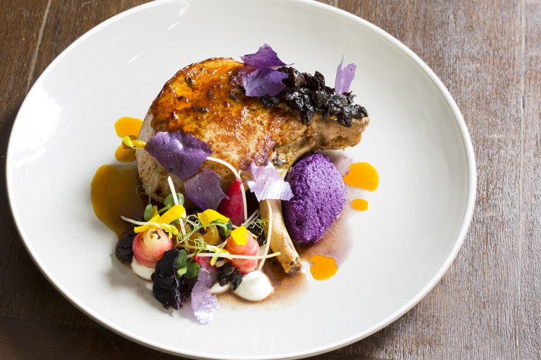 Peruvian Pork Chop Recipe with Red Cabbage and Prunes - Great British Chefs