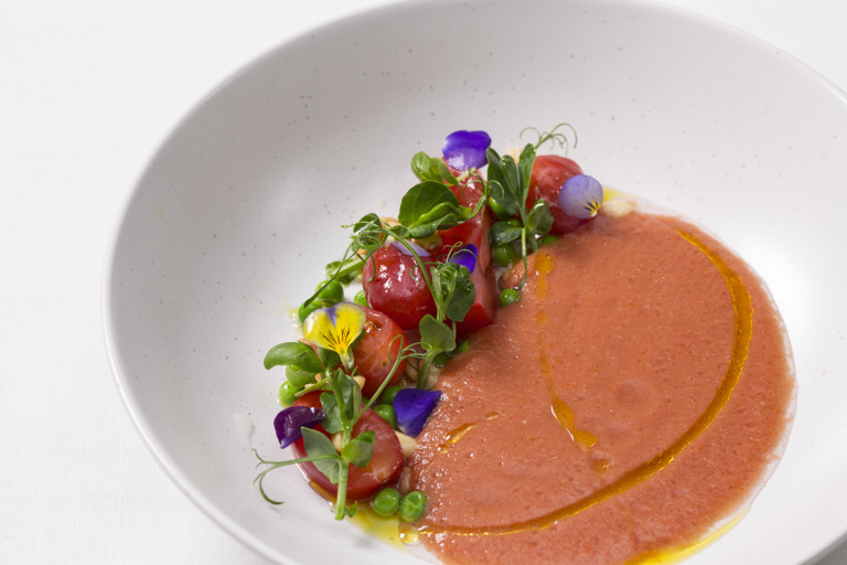 Spring tomato gazpacho