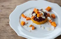 Orange and pink risotto