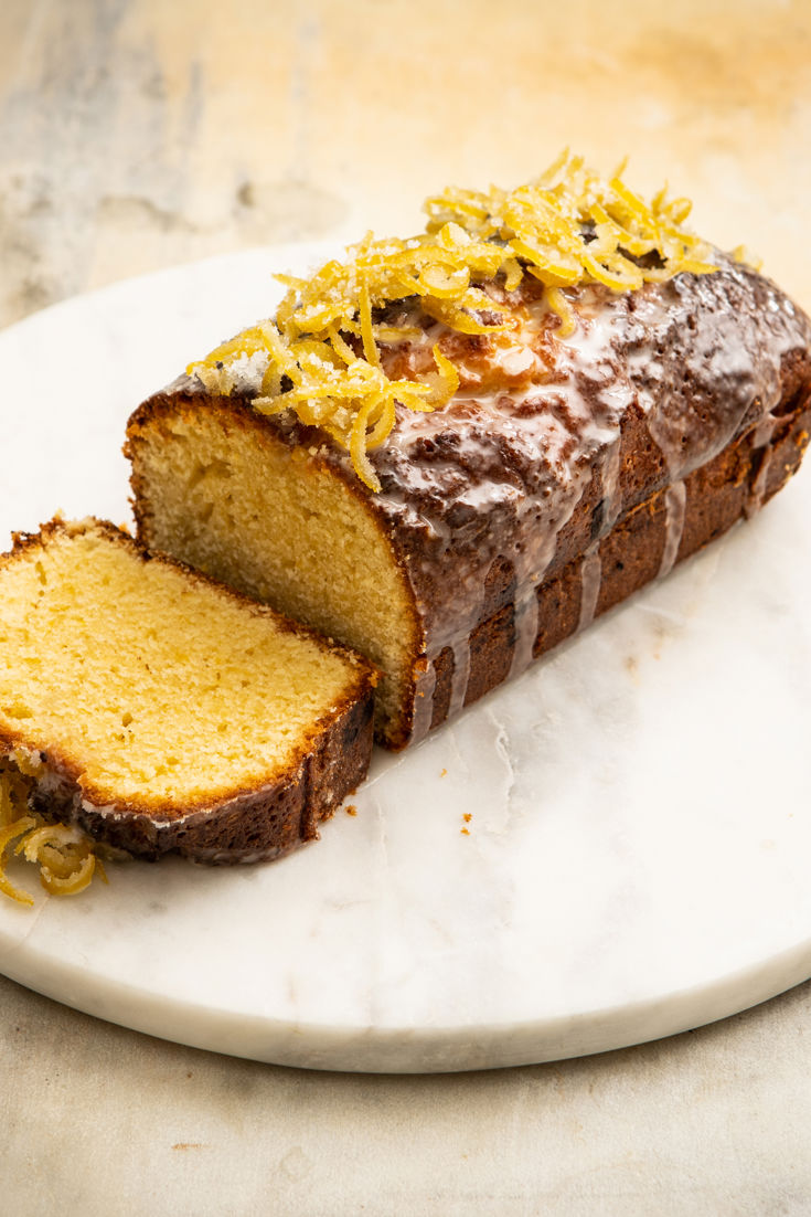Frosted Lemon and Olive Oil Cake With Candied Lemon Zest Recipe Great