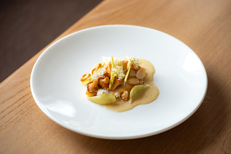 John Dory, chanterelles and meadowsweet beurre blanc