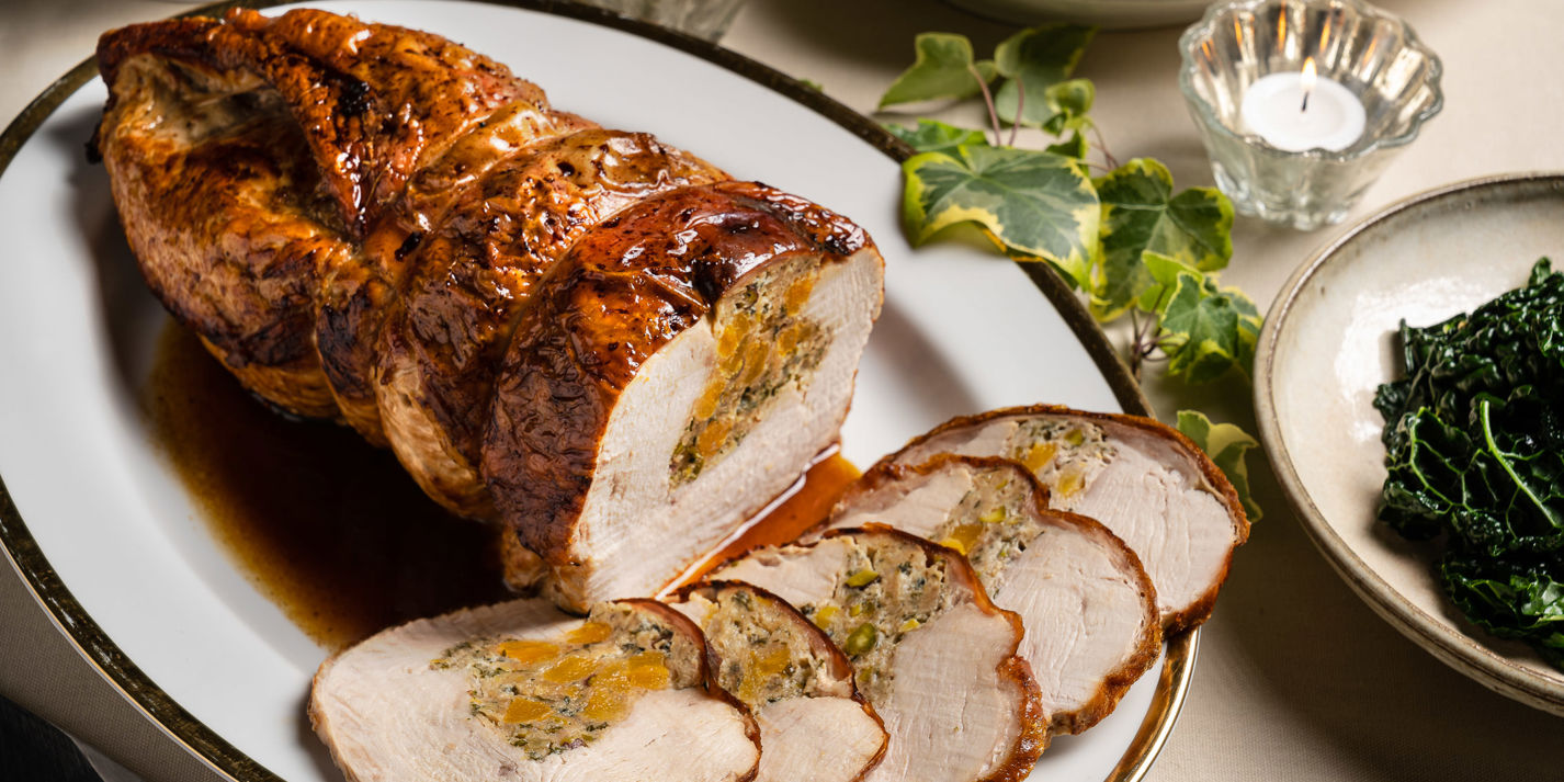 Turkey Crown with Saint Agur Stuffing Recipe - Great British Chefs