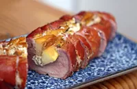 Stuffed pork fillet with Boursin and apple