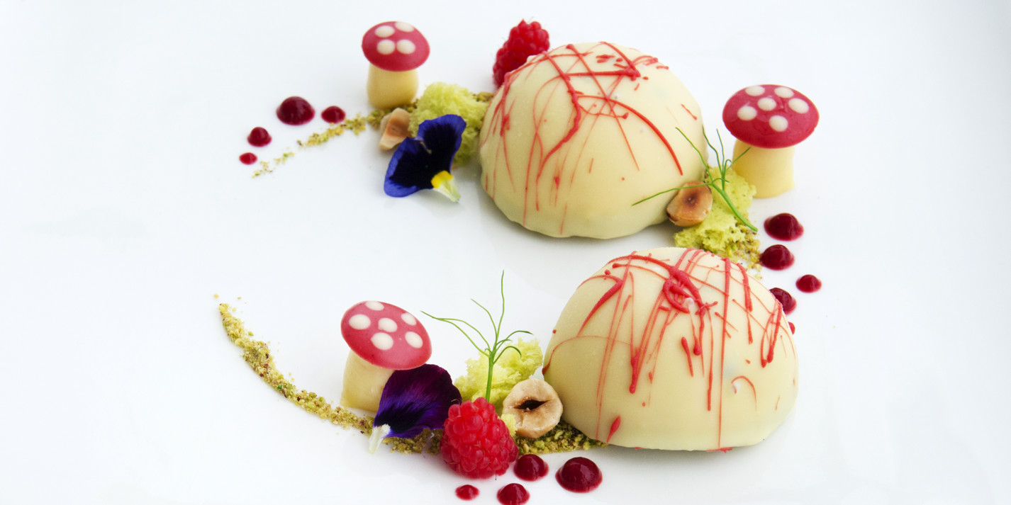 White Chocolate Dome Dessert Recipe Great Italian Chefs