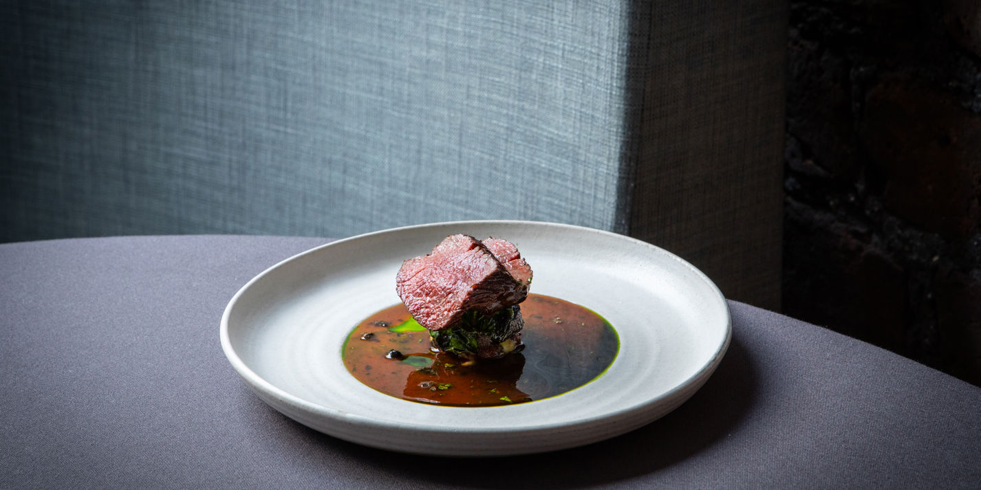 Lorna McNee's Venison With Pepper Sauce and Celeriac Purée Recipe