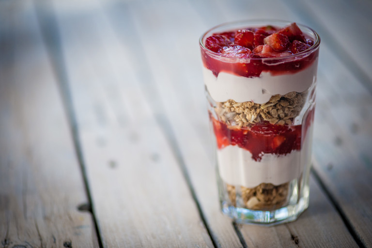 Strawberry sundaes