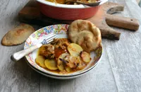 Madras and apricot beef hotpot