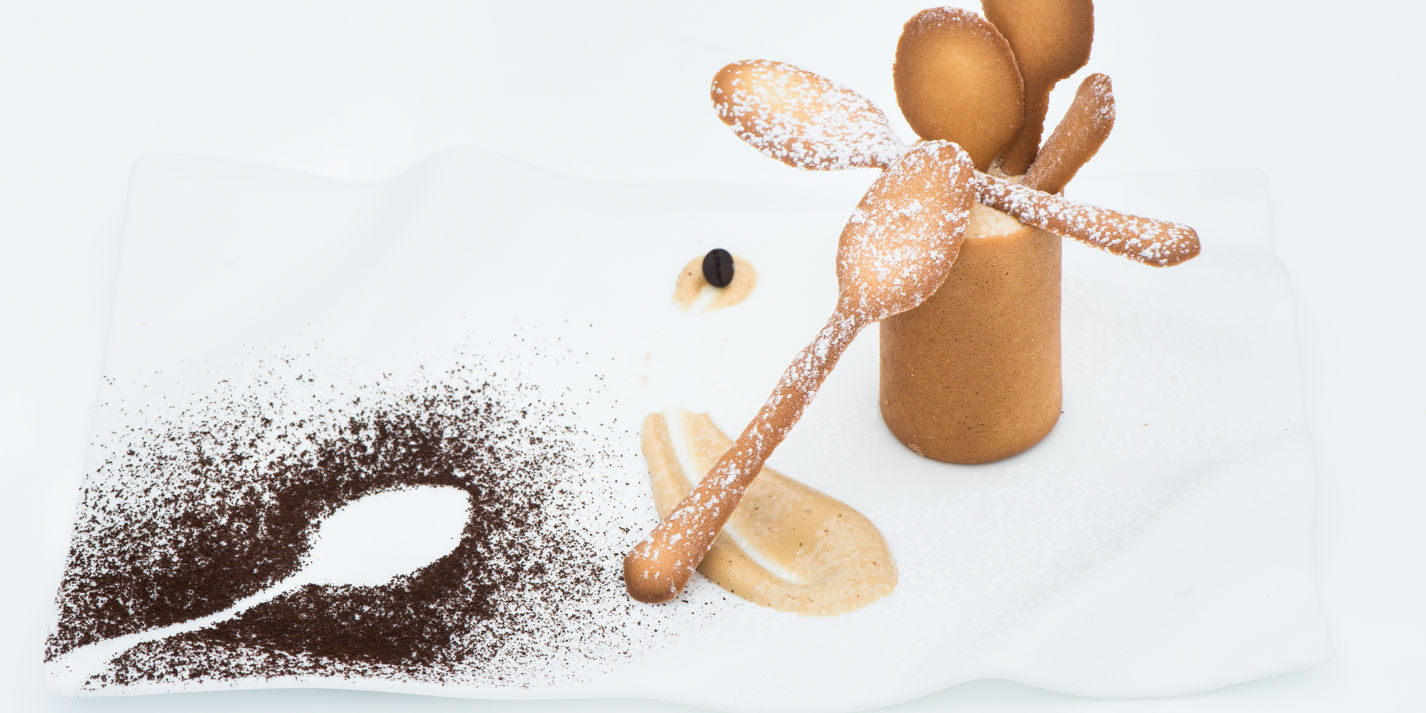 'Impressionism' - coffee crème pâtissière, sponge and coffee zabaglione image