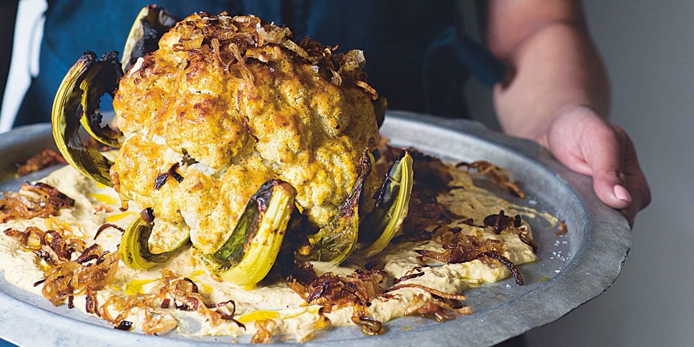 Nut Butter Roasted Cauliflower Recipe - Great British Chefs
