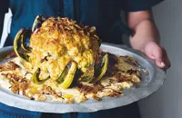 Badami gobi musallam – nut butter-roasted cauliflower