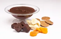 Hot ganache with dipping treats