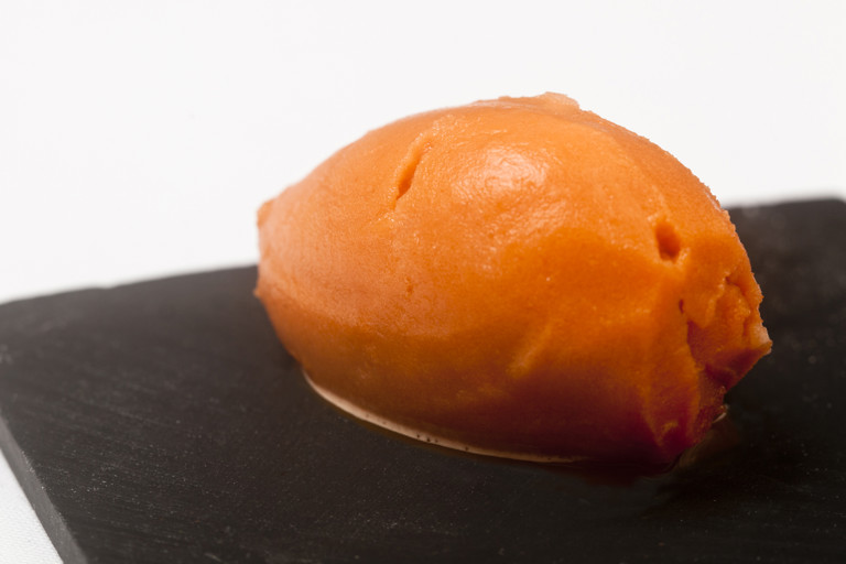 Carrot sorbet