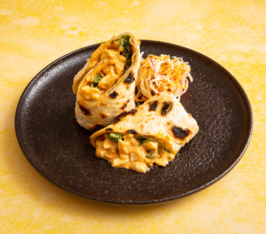 Devilled egg mayo wrap