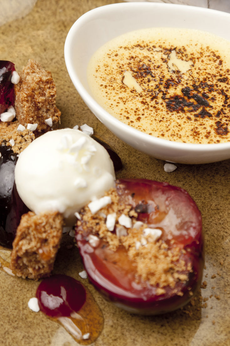 Plums with Sabayon Recipe Great British Chefs