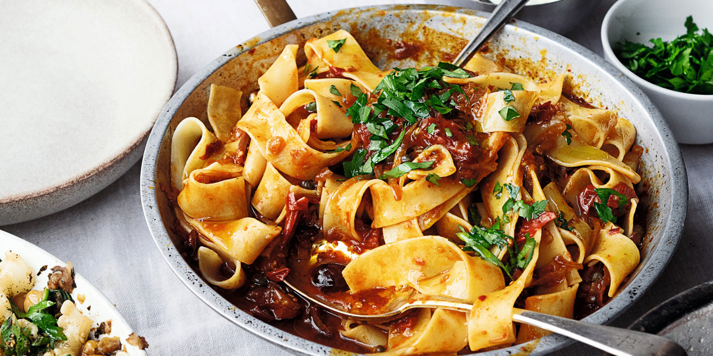 Pappardelle with Rose Harissa Recipe - Great British Chefs