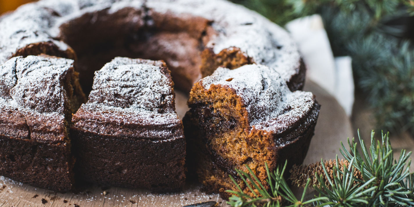 Chocolate chip, pumpkin and rye bundt cake recipe - Great British Chefs