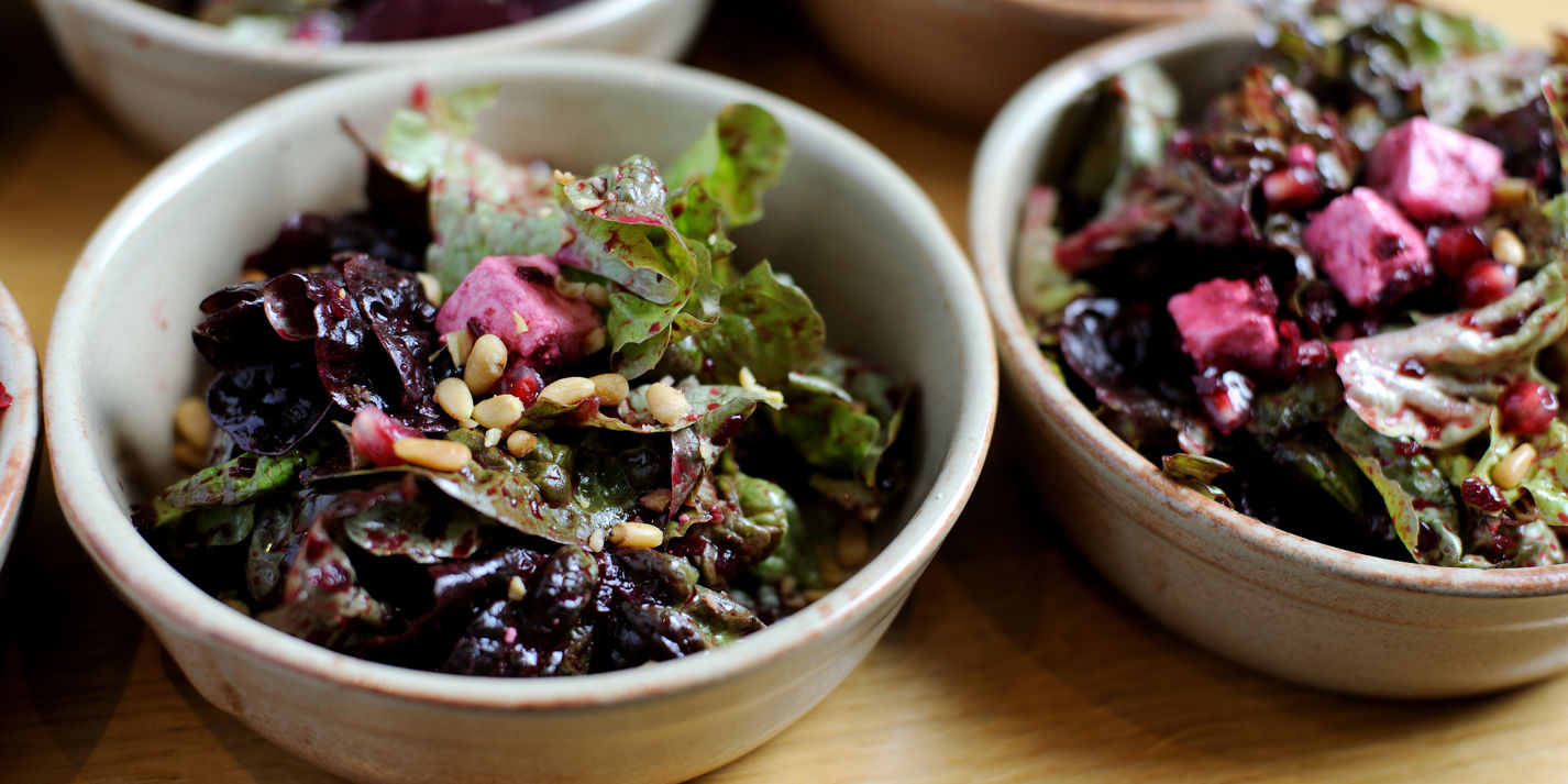 Pickled beetroot and feta salad