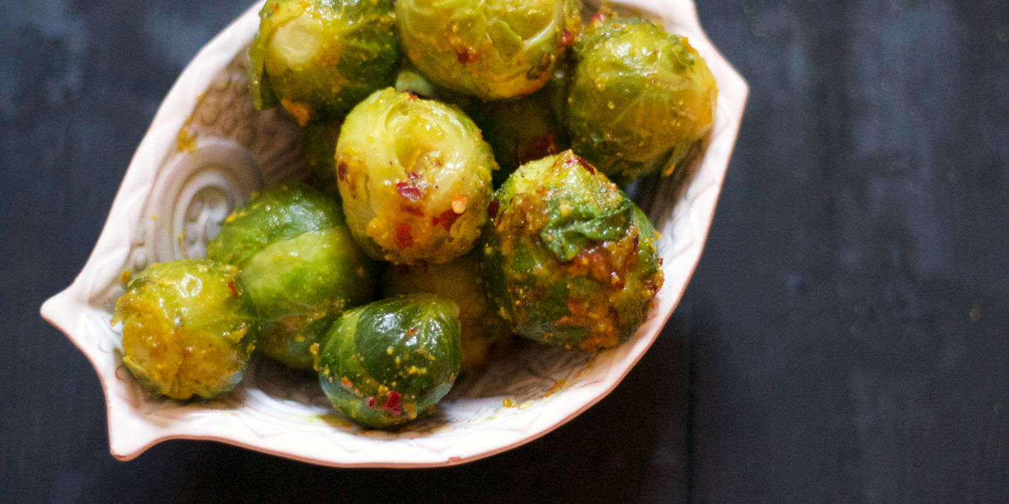Saffron and Pistachio Butter Brussels Sprouts Recipe - Great British Chefs