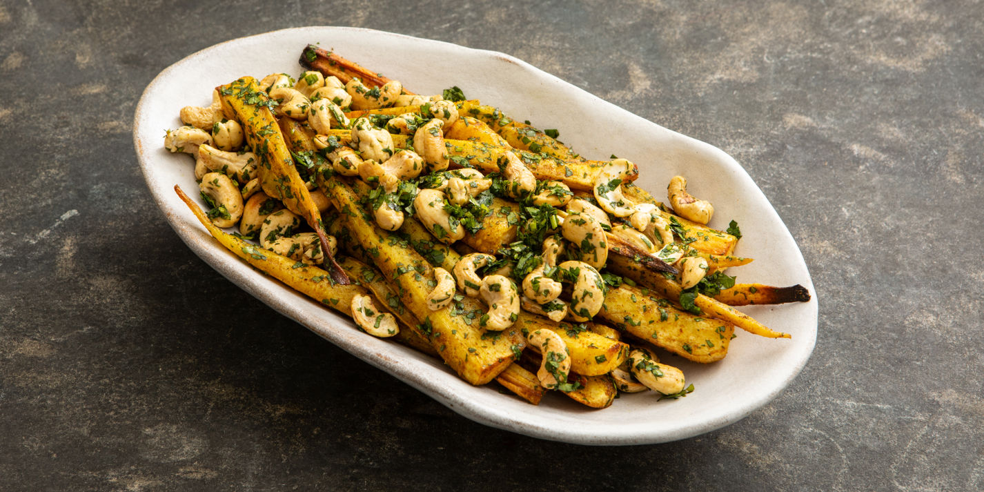 Curried Roast Parsnips With Toasted Cashews Recipe - Great British Chefs