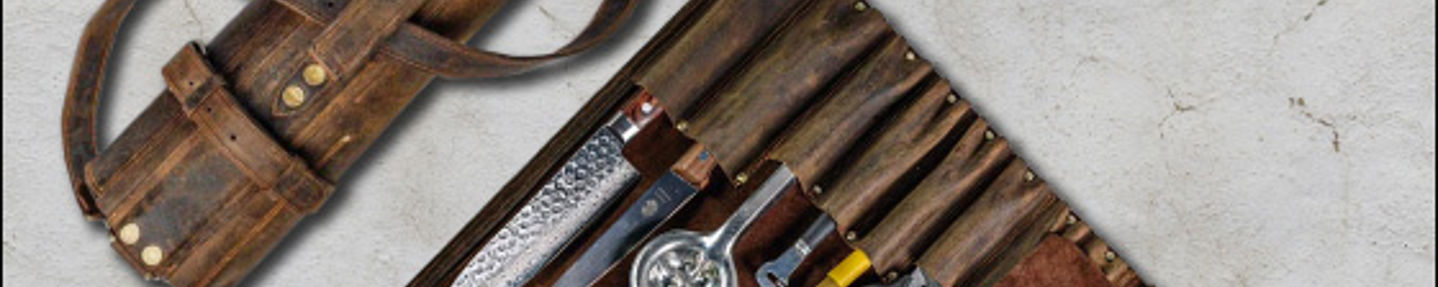 Win a leather knife roll worth £150