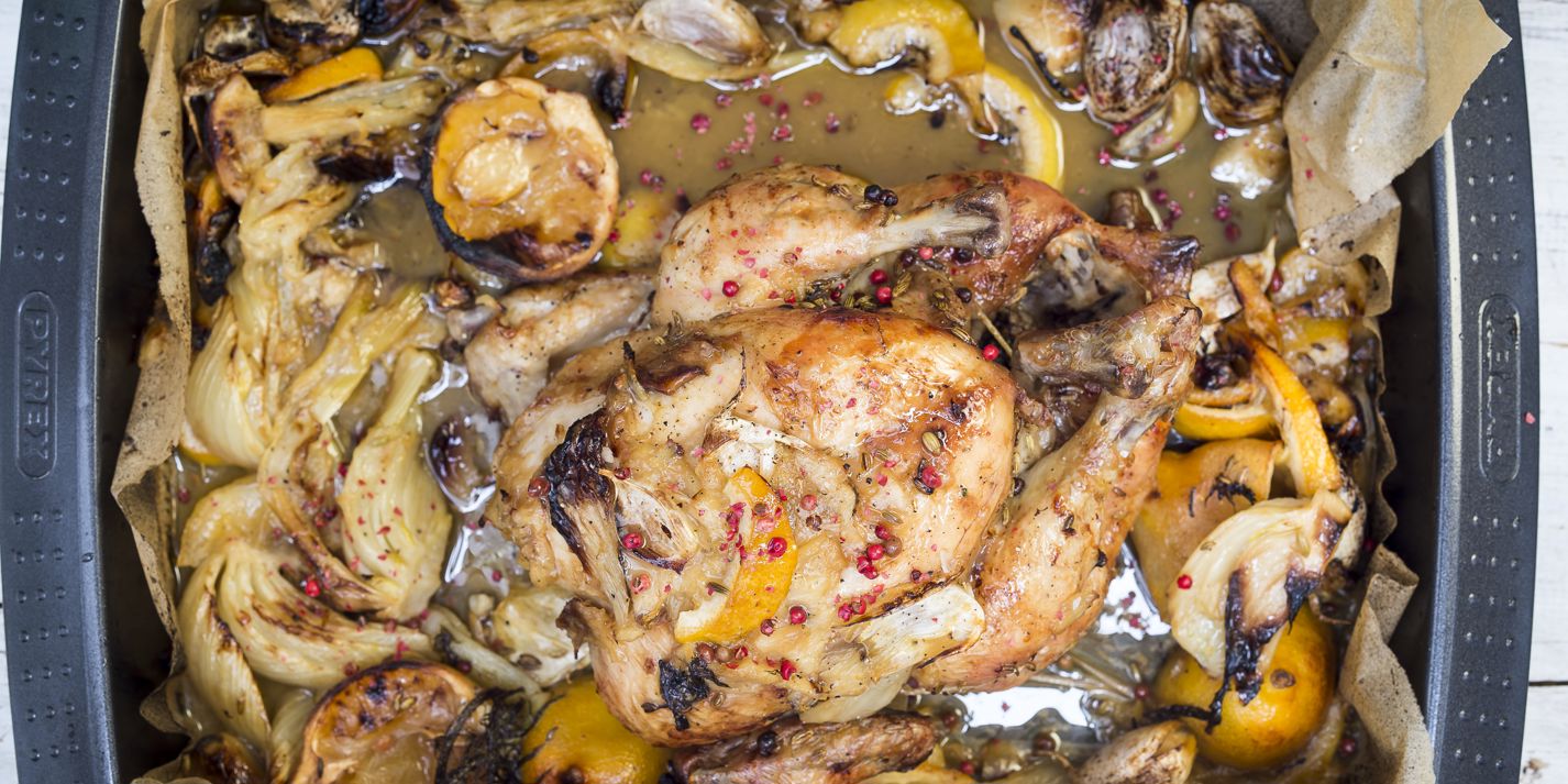 Roast Lemon Chicken Recipe - Great Italian Chefs