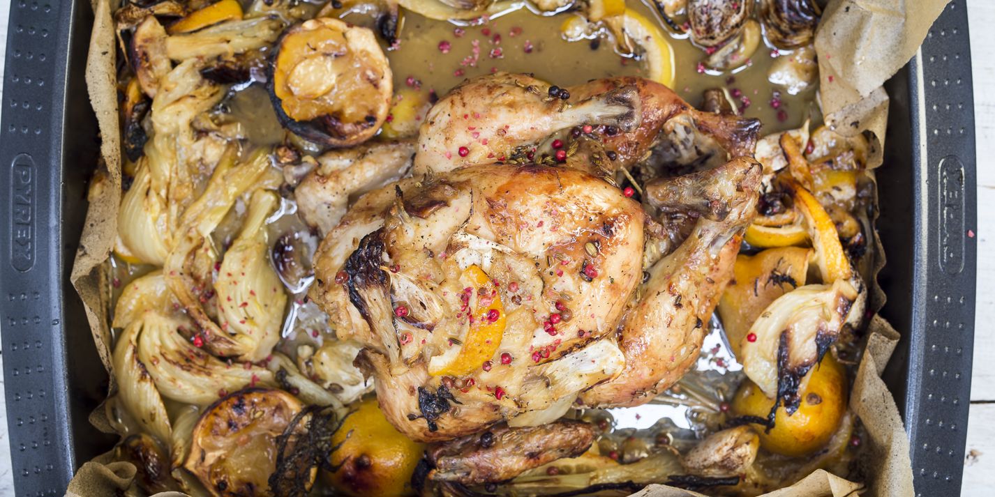 Roast Lemon Chicken Recipe - Great Italian Chefs