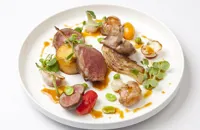 Rack of Welsh Lamb with summer vegetables