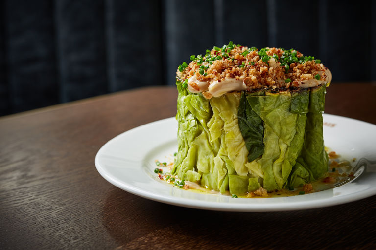 Savoy cabbage with anchoïade