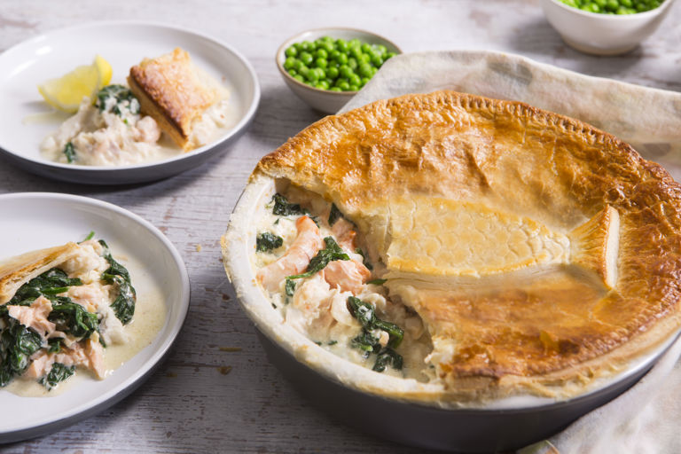 Celebration smoked fish and haddock pie