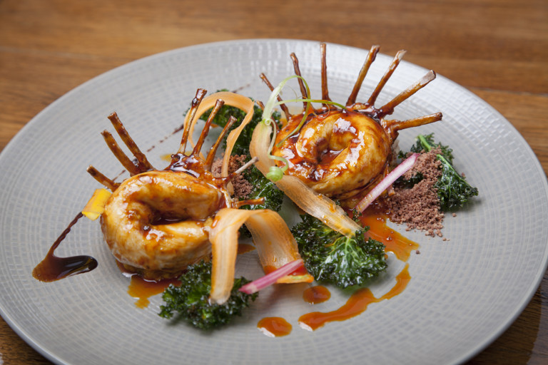Marinated rabbit with huacatay and maní