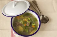 Hotch potch - lamb and vegetable summer soup
