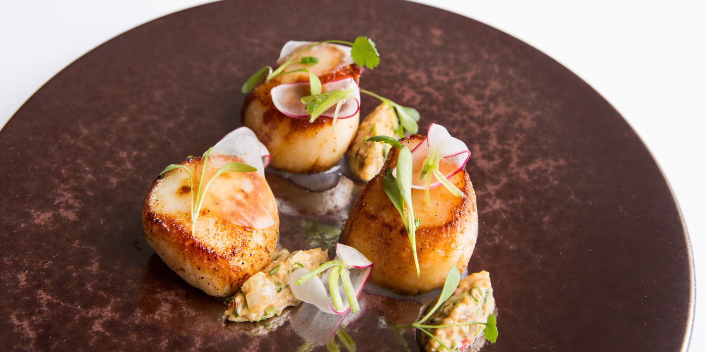 Scallops, Radish, Peanut and Lime Recipe - Great British Chefs