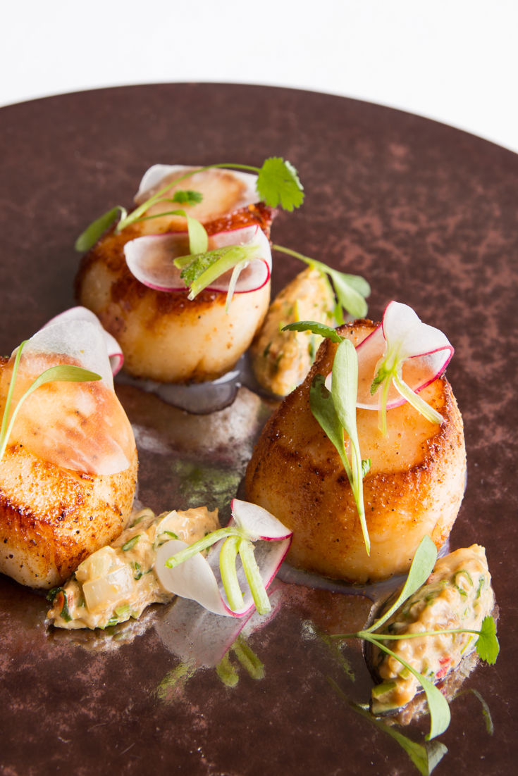 Scallops, Radish, Peanut and Lime Recipe - Great British Chefs