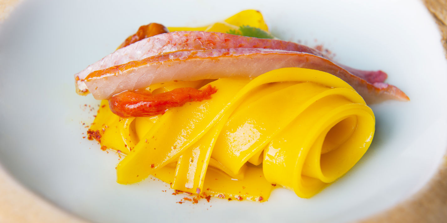 Red Mullet with Gluten-Free Pasta Recipe - Great Italian Chefs