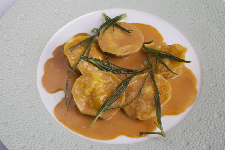 Crab ravioli