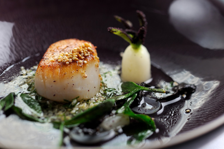 Scallop broth