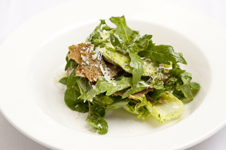 Chicken, anchovy and Parmesan salad
